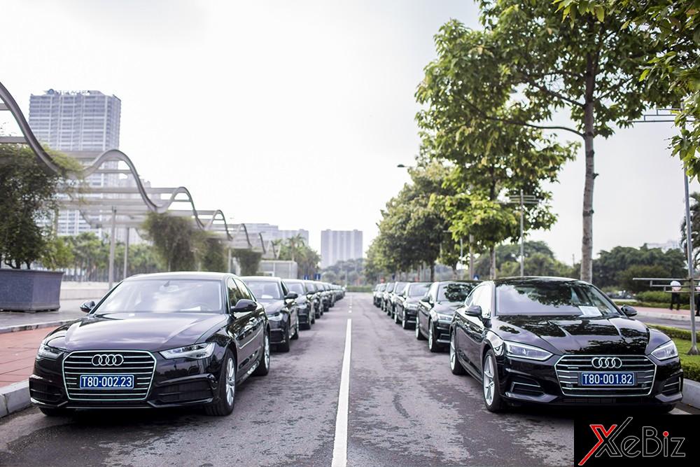Dàn xe Audi được bàn giao để phục vụ Diễn đàn Kinh thế Thế giới WEF 2018. Dàn xe Audi được bàn giao để phục vụ Diễn đàn Kinh thế Thế giới WEF 2018.
