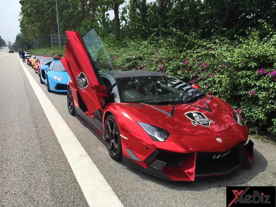 Dàn siêu xe Lamborghini Singapore tụ tập cùng nhau