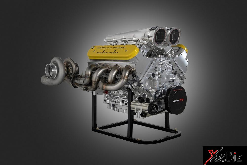 Hennessey trưng bày động cơ của quái vật Venom F5 mạnh hơn cả Bugatti Divo