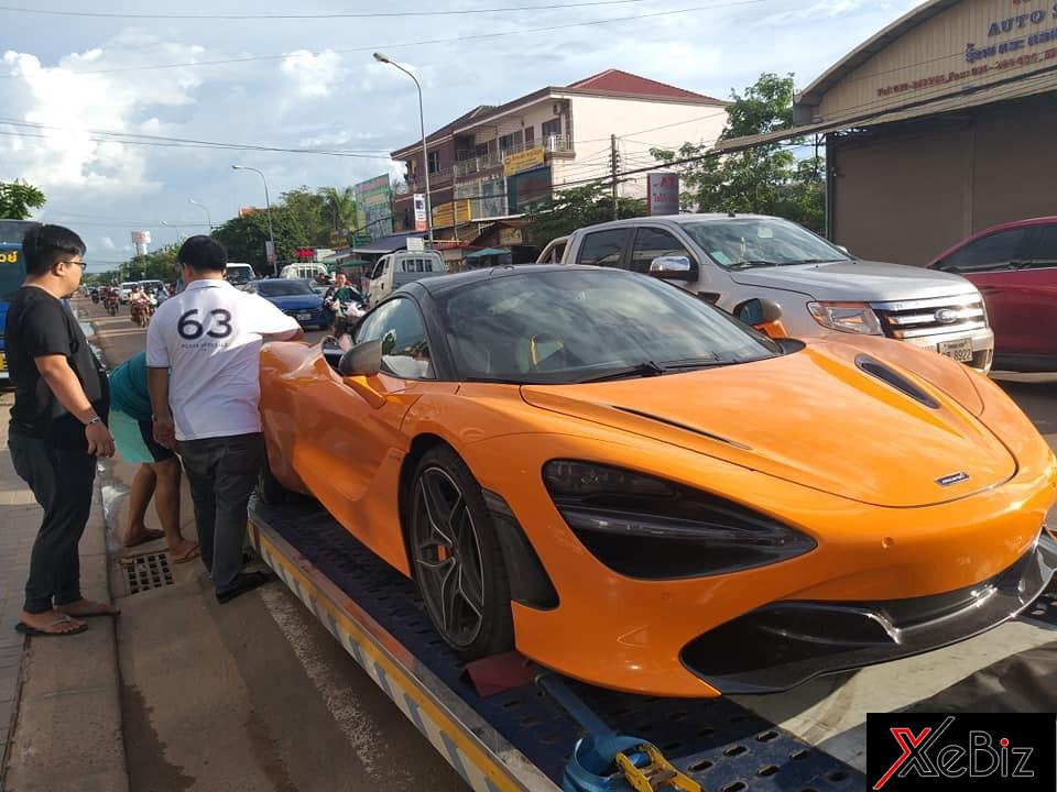 McLaren 720S màu cam mới cập bến Lào