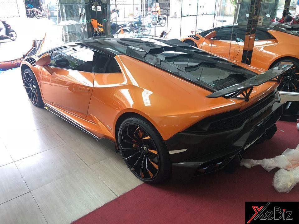  Lamborghini Huracan LP610-4 màu cam lúc còn mang trên mình bộ body kit Novara Edizione độc nhất Việt Nam