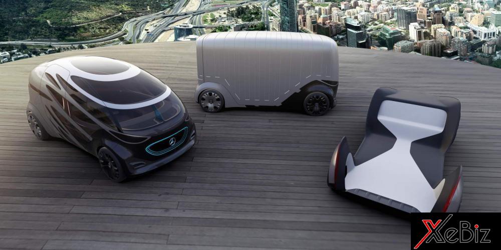 Mercedes-Benz Vision Urbanetic có thể lắp mô-đun chở người hoặc chở hàng Mercedes-Benz Vision Urbanetic có thể lắp mô-đun chở người hoặc chở hàng