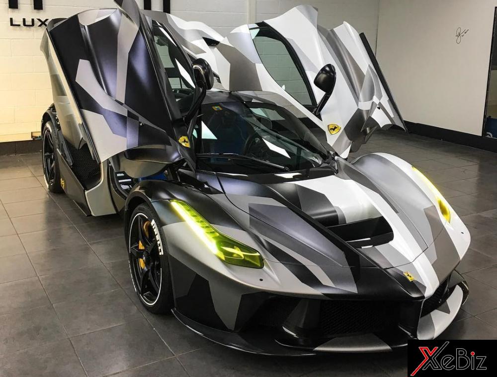1 trong số 499 chiếc Ferrari LaFerrari sản xuất trên toàn thế giới được chủ nhân cho khoác áo camo cá tính.