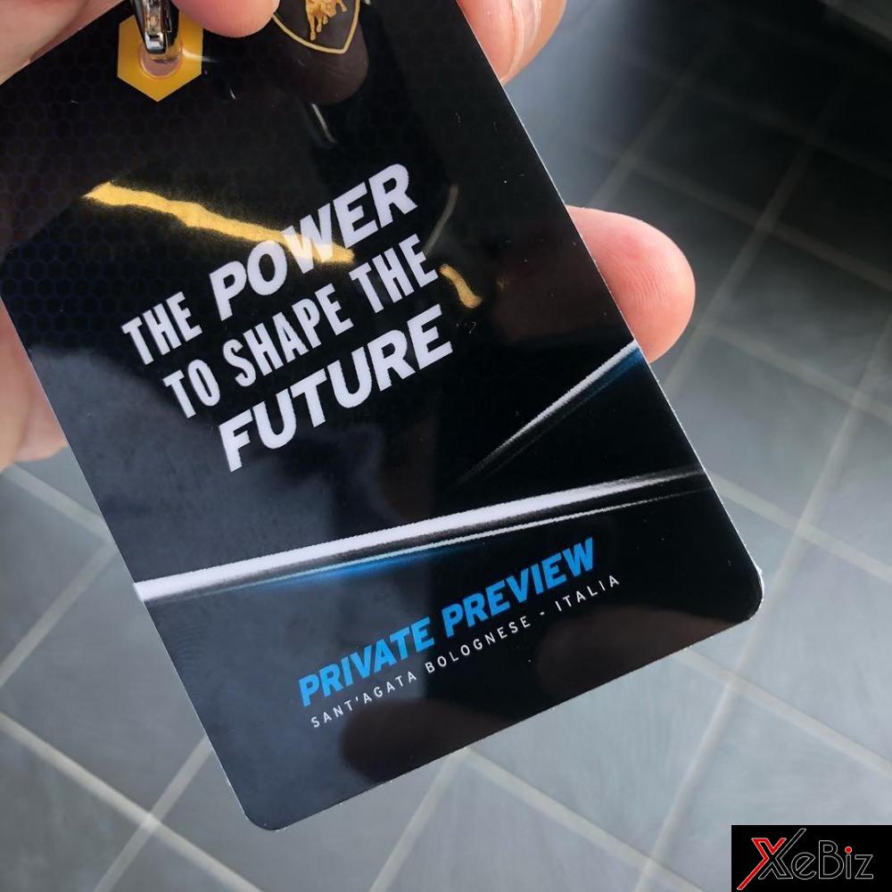 Thẻ ra vào sự kiện ra mắt siêu xe bí ẩn của Lamborghini