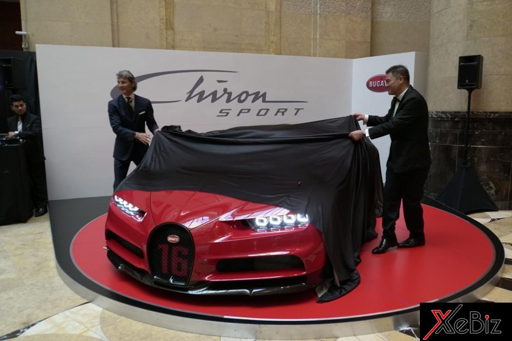 Bugatti Chiron Sport được vén màn tại Singapore