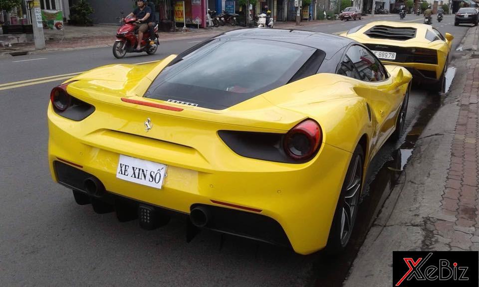 Siêu xe Ferrari 488 GTB màu vàng bất ngờ xuất hiện tại Bình Dương cùng với Lamborghini Aventador S LP740-4 Siêu xe Ferrari 488 GTB màu vàng bất ngờ xuất hiện tại Bình Dương cùng với Lamborghini Aventador S LP740-4