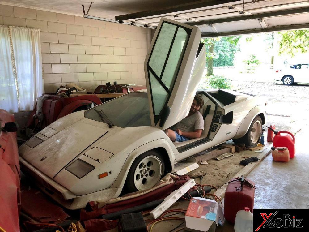 Siêu xe hàng hiếm Lamborghini Countach bị chủ bỏ rơi 2 thập kỷ