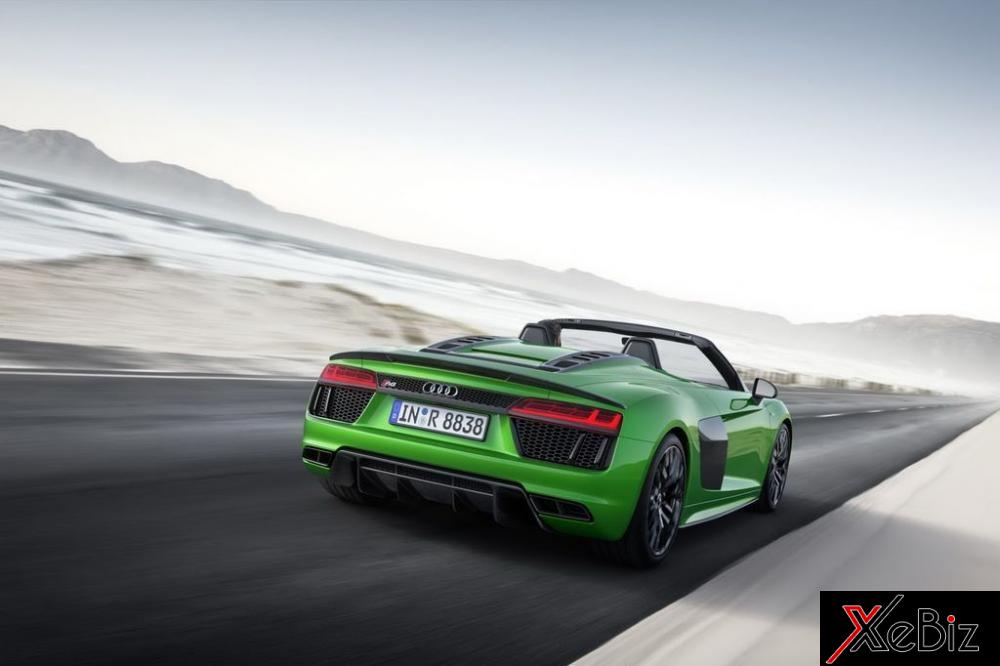 Siêu xe mui trần Audi R8 V10 Plus Spyder được trình diện Siêu xe mui trần Audi R8 V10 Plus Spyder được trình diện 1