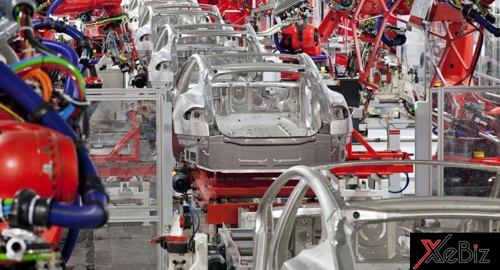 Hình ảnh nhà máy sản xuất Tesla Model 3