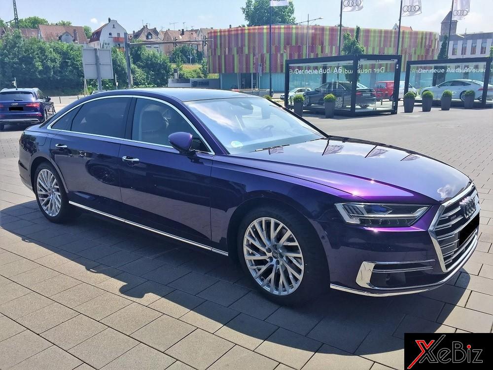 Audi A8L 2018 màu tím mộng mơ Audi A8L 2018 màu tím mộng mơ